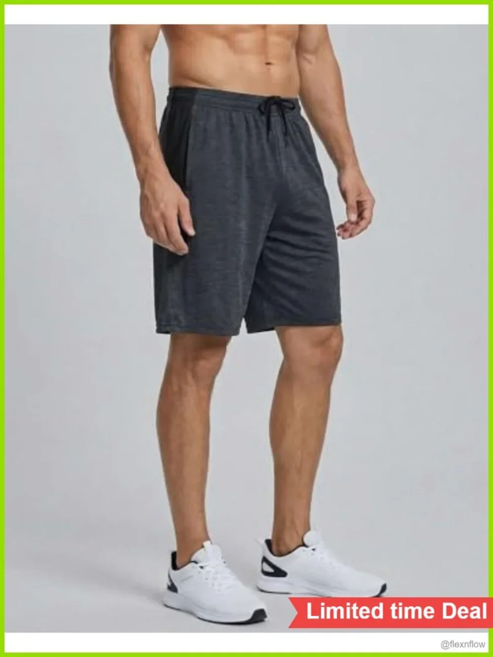 5 Pack Men's Quick Dry Drawstring Athletic Shorts 9